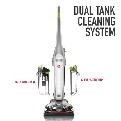 Hoover FloorMate Deluxe Hard Floor Cleaner Machine, Lightweight Cleaning Machine, Floor Scrubber with Spin Scrub Brushes, Wash and Dry Mode, Ideal for Hardwood, Vinyl, Tile, Laminate and More