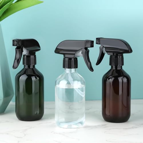 Arkeiliy 2-Pack Leakproof Spray Bottles (300ml/10oz) - Adjustable Nozzle for Fine Mist & Jet Stream | Premium Refillable Plastic Bottles for Hair Styling, Plant Misting, Cleaning Solutions (Green) - color: Green