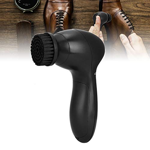 Electric Shoe Shine Kit, Handheld Electric Shoe Cleaning Brush, Replaceable Brush Head Dust Cleaner Portable Wireless Leather Cleaner Care Kit for Leather Shoes