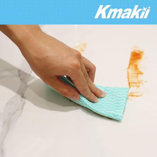 KMAKII Handi Wipe Reusable Cloths - Multi-Purpose Disposable Dish Cloths and Towels, Ultra Absorbent, Fast-Dry, Durable Cleaning Wipes for Kitchen and Home, Green, 11.8 x 21 inches, Pack of 80 - color: Green