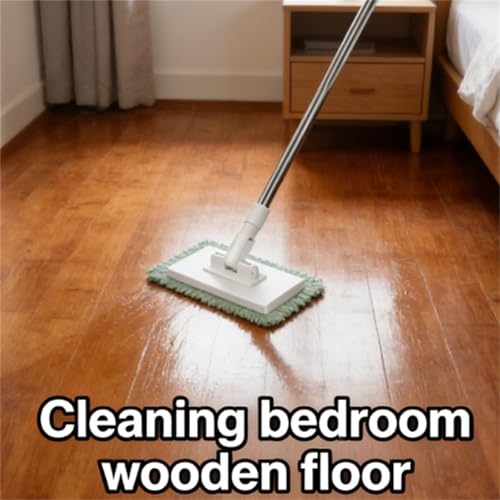 Clip and Grip Mop, No Wash Lazy Mop, Dispose Dust Mops with 4 Reusable Cloths, 39 Long Handle with Locking Head & Sweeping Cloths for Cleaning Floor Window Kitchen Home - color: 1pcs
