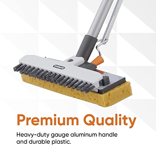 Superio Sponge Mop, Butterfly Squeeze Mop for Tile, Laminate, Bathroom, Kitchen, Garage Floors Commercial/Industrial (Full Mop) - size: Full Mop