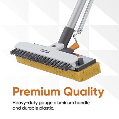 Superio Sponge Mop, Butterfly Squeeze Mop for Tile, Laminate, Bathroom, Kitchen, Garage Floors Commercial/Industrial (Full Mop) - size: Full Mop