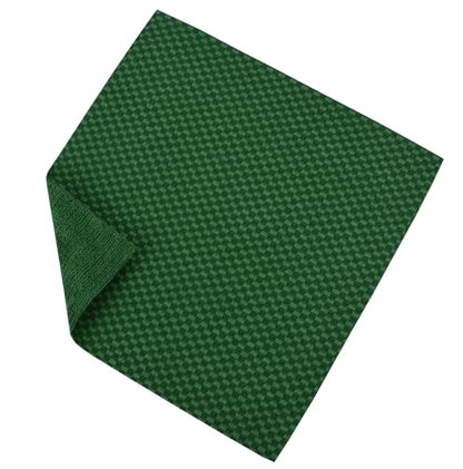 Microfiber Cleaning Cloths Roll 50-Pack Reusable Paper Towels for Car Wash Supplies Ultra Absorbent Kitchen Dish Rags House Window Cleaning Cloths Lint Free Tear away (Emerald-Green checkered pattern) - color: Emerald-green Checkered Pattern