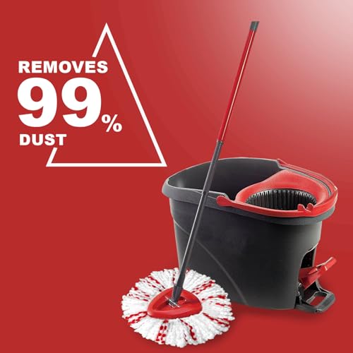 [2026 New Version] Mop Head Replacement - 40% More Cleaning Power, 3 Pack Spin Mop Replacement Head for Easy Wring 1-Tank System, Easy Cleaning, Microfiber and Machine Washable - size: 1-TANK 40% Mop Head (3pcs)