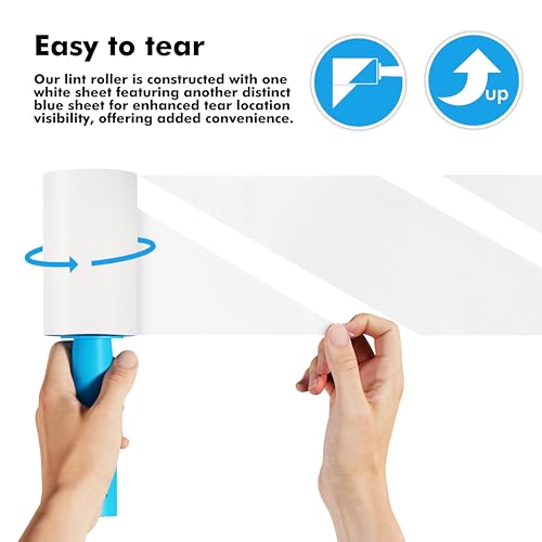 Extra Sticky Lint Roller Refills Only, Mega Value Set 999 Sheets for Pet Hair Removal, Dog and Cat Lint Remover for Clothes, Furniture, Carpet - size: 999 Sheets Refills