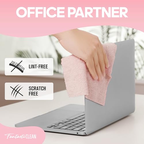 Fantasticlean Microfiber Cleaning Cloth Roll 4 Rolls 240 Pack, Tear Away Paperless Towels, 8" x 8", Reusable Washable Rags, House Kitchen, Pet, Office, Indoor Outdoor, Portable (2Pink 2Light-Purple) - color: 2pink 2light-purple