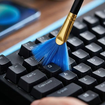 10 Pcs Keyboard Cleaner Kit, Anti Static Brush Cleaning Tools for Electronic Devices Such as Computer Motherboard Fans