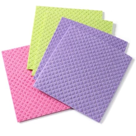 Sponge Cloths Imported from Germany - 5 Pack Reusable Cellulose Dishcloths - schwammtücher Absorbent Swedish Hand Towels for Kitchen, Counters & Washing Dishes - Eco Friendly Gift for Home