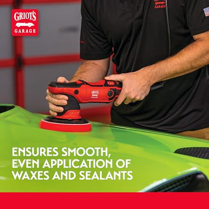 Griot's Garage 6.5” Red Foam Waxing Pads for Car Detailing, Polishing and Buffing Pads for Use with Waxes and Sealants, 10624, Set of 2 - style: 6.5" Pads (Set of 2)