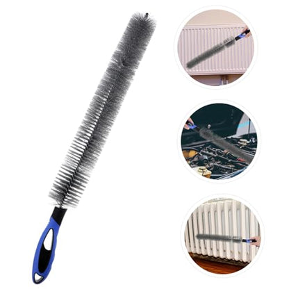 MAGICLULU Refrigerator Condenser Cleaning Brush Tool Air Conditioner Dust Brush for Home Cleaning Long Handle for Hard Reach Areas Ergonomic Grip for Easy Use