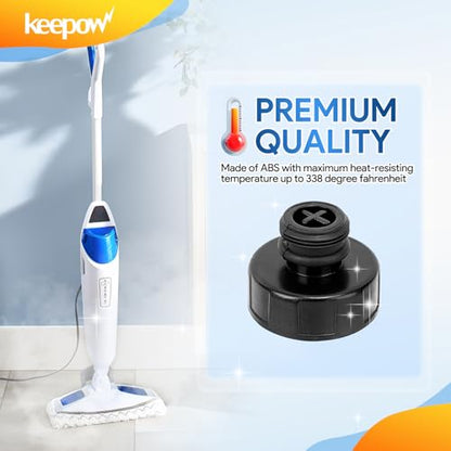 KEEPOW Steam Mop Replacement Parts 1940 Water Tank Caps and Insert Assembly Compatible with Bissell Powerfresh Steam Mop 19404 19402 19408 19409 1940A 1940F 1940Q 1940T 1940W B0006 Models 2038413 - color: 1+1 Cap