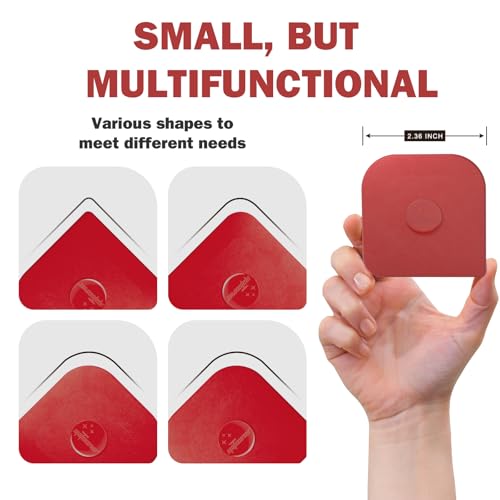 Pan Scraper, 10 Pcs Pot Scraper Plastic, Pot Scraper Non Scratch for Cast Iron, Pot and Pan Cleaning, Sturdy Scraper Kitchen Tool, Red - color: Red, size: 10 Pcs