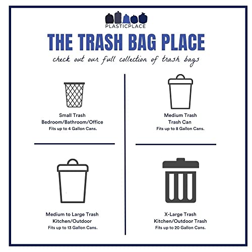 Plasticplace 12-16 Gallon Recycling Trash Bags,200 Count (Pack of 1) - size: 200 Count (Pack of 1)