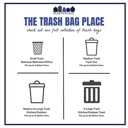 Plasticplace 12-16 Gallon Recycling Trash Bags,200 Count (Pack of 1) - size: 200 Count (Pack of 1)
