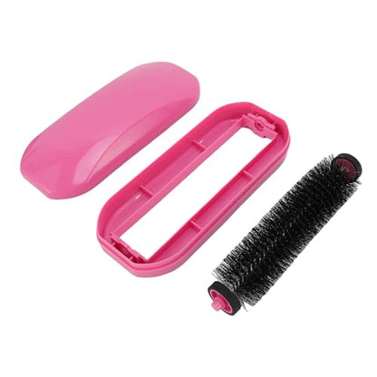 YUYTE Handheld Crumb Sweeper, Reusable Carpet Sweeper Cleaner Lint Roller Hair Removal Brush for Pet Hair Dust on Bedding Clothes Furniture with Washable Design (Rosy)