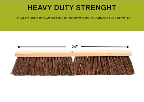 24" Palmyra Fibre Push Broom