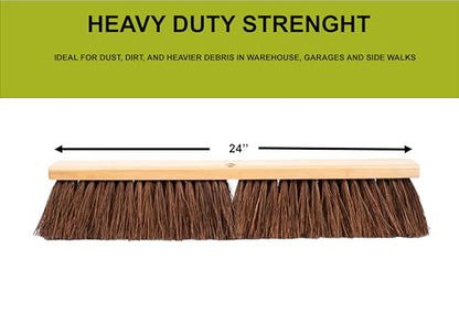 24" Palmyra Fibre Push Broom