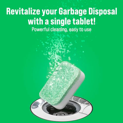 Rockin' Green Deep Cleaning and Deodorizing Tablets for Dishwashers, Washing Machines, and Garbage Disposals, Removes Odor and Residue (Garbage Disposal Cleaning Tablets, 8 Pack) - size: 1 Count (Pack of 8), style: Garbage Disposal Cleaning Tablets