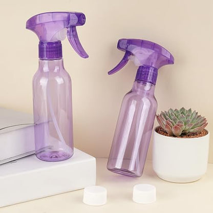 Cosywell Empty Spray Bottles 8.8oz/260ml 2 Pack Plastic Spray Bottle for Cleaning Mist/Stream Refillable Container Water Spraying Bottle for Cooking Hair Care Essential Oils(Purple) - color: E-Purple