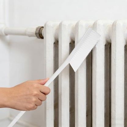 Radiator Cleaner: Heating Radiator Dust Brush - Household Crevice Cleaning Brush for Heater Fins and Grills Baseboards and Refrigerator Coils