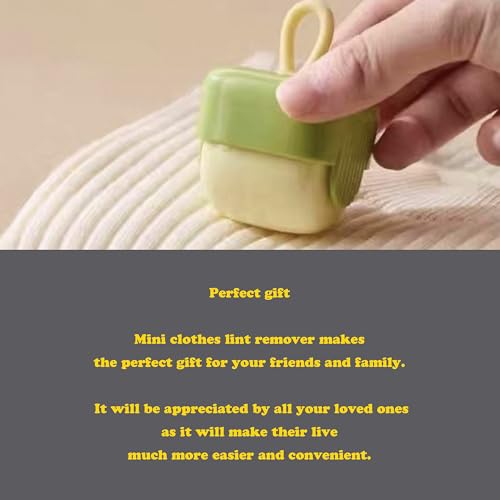 Mini Cube Washable Lint Remover,Portable Clothes Hair Ball Trimmer,Manual Sweater Cleaning Sticky Roller,Overcoat Pilling Shaver,Multipurpose Family Laundry Gadget,Household Debris Removal Tool(2pcs)