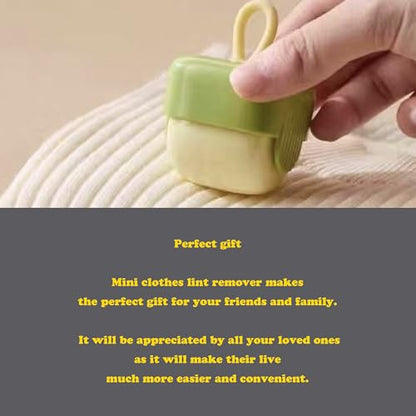 Mini Cube Washable Lint Remover,Portable Clothes Hair Ball Trimmer,Manual Sweater Cleaning Sticky Roller,Overcoat Pilling Shaver,Multipurpose Family Laundry Gadget,Household Debris Removal Tool(2pcs)