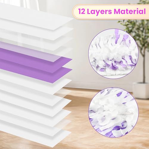 Pure Realm 40 Cout Power Mop Pads Refills for Powermop , Multi-Surface Disposablen swiffer Power Mop Pads，Unscented Spray Cleaning Repalcement Pads Refill - color: Purple 40 Mop Pads