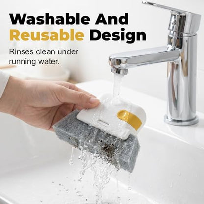 2026 New Magic Window Track Cleaner Set – Handheld Multipurpose Cleaning Brush Windows Screen Brush for Window Grooves, Tile Grout Lines, Shutter Slats, Car AC Vents & Narrow Gaps (Grey Set) - color: Grey Set