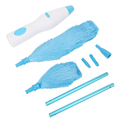 Acouto 180 Bendable Electric Duster Window Blinds Furniture Cleaning Tool Electric Duster for Home Cleaning Dusters Spin Battery Operated Electrical that Runs by Batteries
