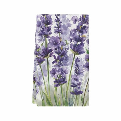 Lavender Dragonfly Flower Kitchen Dish Towels, Soft Lightweight Microfiber Absorbent Hand Towel Purple Plant Tea Towel for Kitchen Bathroom 18x28in - size: 1PCS-18x28in(45x75cm)