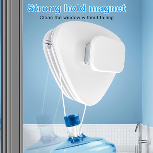 Double Sided Magnetic Window Cleaner, Outside Magnetic Window Cleaner, Double Sided Window Brush Glass Wiper Cleaning Tools, Outside Glass Wiper for Window Cleaning (15-26) - size: 15-26