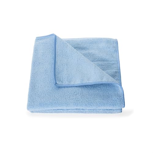 Poli Glow® 320 GSM Microfiber Towel – 16×16 in, 80/20 Polyester-Polyamide Blend, Overlock-Stitched Edges – Scratch-Free, Highly Absorbent Detailing Cloth for Auto, Marine & Home