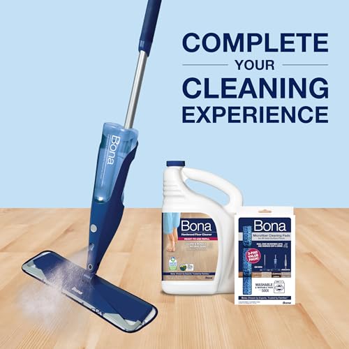 Bona Hardwood Floor Cleaner Refill - 96 fl oz - Unscented - Refill Spray Mops and Spray Bottles - Residue-Free Floor Cleaning Solution for Wood Floors - size: 96 Fl Oz (Pack of 1)