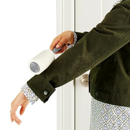 Scotch-Brite Lint Roller, 100 Sheets (Single Roller) – Sticky Lint Remover for Pet Hair, Dust & Lint on Clothes & Furniture - size: 100 Sheets