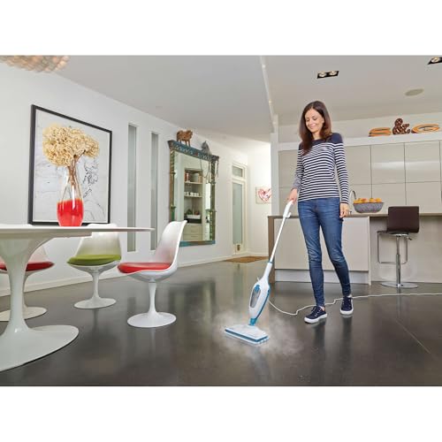 BLACK+DECKER Steam Mop, White (HSM13E1) - color: White