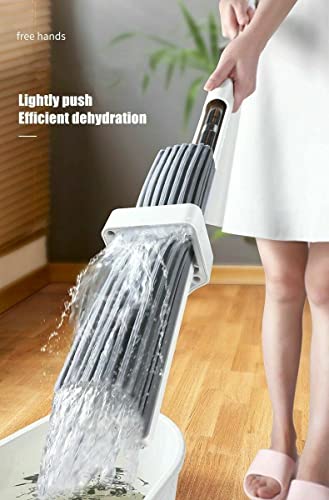 GeRRiT Mop, Home PVA Sponge Mop,Easy Squeeze mop,Floor mop, mops for Floor Cleaning,Hardwood Floor mop, Mighty Thirsty mop, Super Absorbent, White, QA-1198
