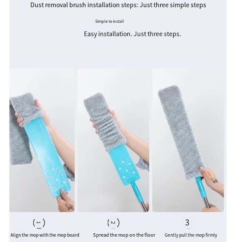 2026 Upgraded Retractable Gap Dust Cleaning Artifact with 3 Microfiber Dusting Cloths,Extendable Duster Cleaning Tool,Reusable Washable Dusting Wand for Home,Ceiling,Blinds,Furniture (60in)