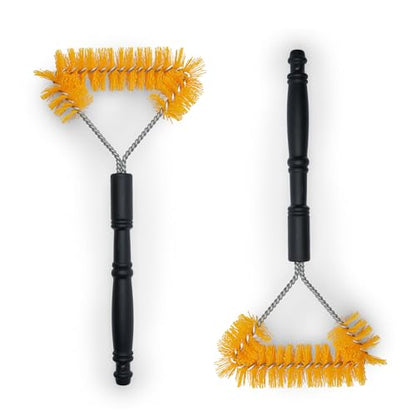 S.M. Arnold Long Reach Carpet Brush, 2-Pack – Deep Clean Automotive Carpets & Mats, Ergonomic Design, Sturdy Bristles | For Car Interiors, Pro Grade Vehicle Care | Easy Grip Handle, 14.56"x7.87"x1.5"