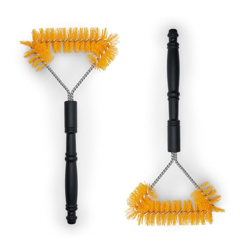 S.M. Arnold Long Reach Carpet Brush, 2-Pack – Deep Clean Automotive Carpets & Mats, Ergonomic Design, Sturdy Bristles | For Car Interiors, Pro Grade Vehicle Care | Easy Grip Handle, 14.56"x7.87"x1.5"