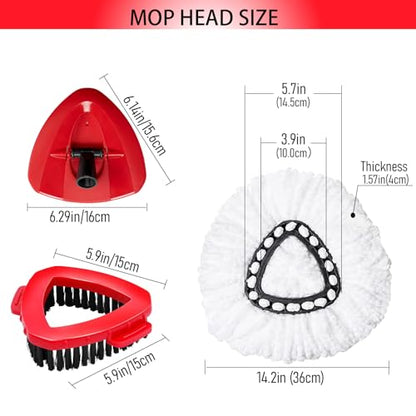 7-Pack Mop Heads Replacements for Ocedar EasyWring 1 Tank,Microfiber Spin Mop Refills, Deep Cleaning, Easy to Replace, Machine Washable