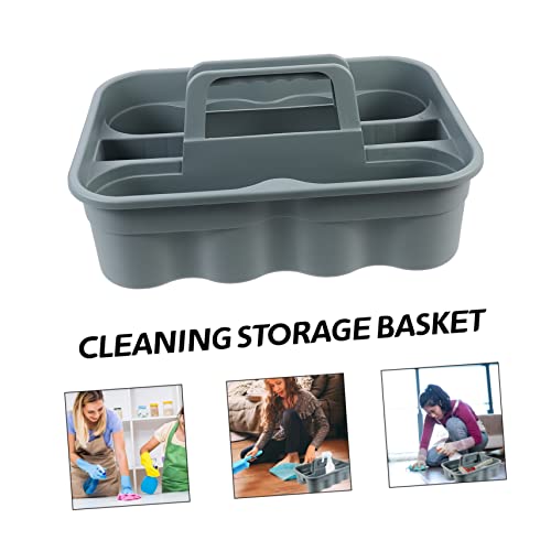 SOLUSTRE Large Storage Basket Cleaning Organizer Rattan Box for Home Commercial Use