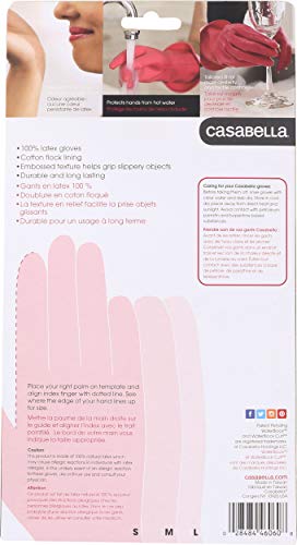 Casabella 46060 Premium Waterblock Gloves, Large, 1-Pair, Pink