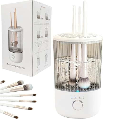 Electric Makeup Brush Cleaning Machine, Multi Functional Integrated Makeup Brushes Cleaner, One Click Start, Suitable for Various Makeup Brushes & Tools