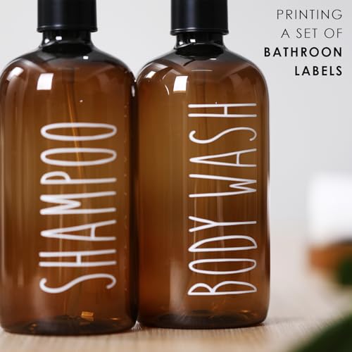 HOMCDALY Shampoo and Conditioner Dispenser Set of 3, 21oz Shower Soap Bottles with Pump, Refillable Shampoo Conditioner Body Wash Dispenser, Empty Bathroom Shower Shampoo Bottles(P-Brown) - color: Brown-21on