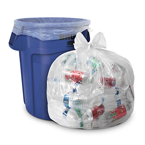 Aluf Plastics 20-30 Gallon Clear Trash Bags - (Huge 250 Pack) - 30" x 36" - 1.2 MIL (Equivalent) - Heavy Duty Industrial Liners Clear Garbage Bags for Recycling, Contractors, Storage, Outdoor - style: 20-30 Gal, 1.2 Mil Equiv, 250 Count