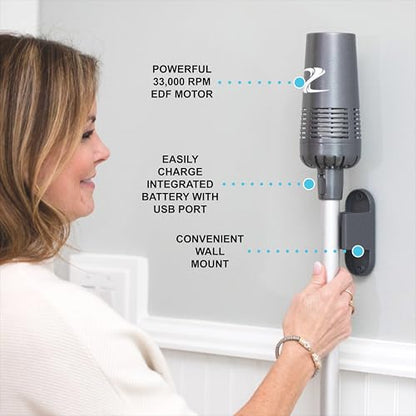 ZoomBroom Lightweight Air Broom with Ergonomic Handle – Powerful, Controlled Airflow for Easy Debris Removal at Home, Patios, Pickleball Courts, RVs, and All Outdoor and Indoor Activities
