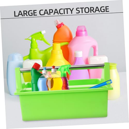 Multipurpose Cleaning Tools Container Storage Basket Handle Cleaning Supplies Organizer