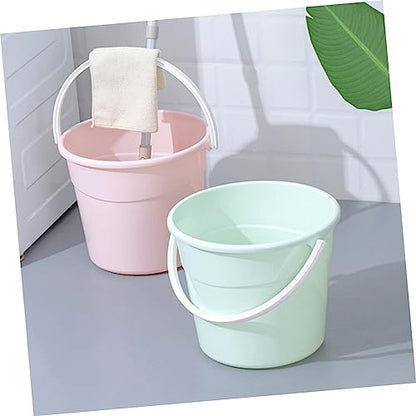 Cabilock 1pcs Water Storage Bucket Sturdy Utility Pail Handle for Home Cleaning Fishing and Outdoor Use Material Convenient and Practical Design - color: Green
