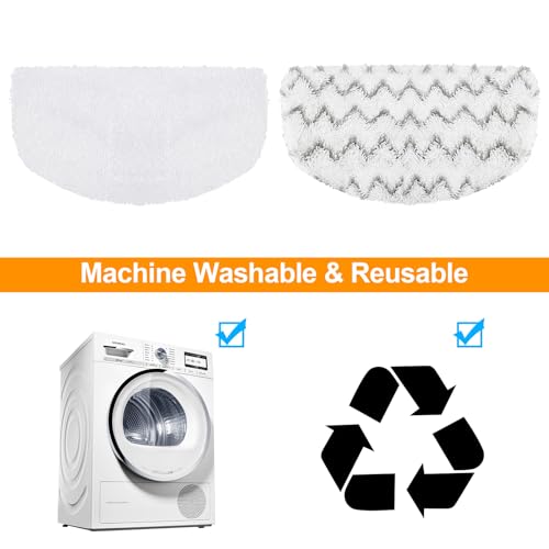 4 PACK Steam Mop Replacement Pads Compatible with Bissell Powerfresh Steam Mop 1940 1806 1544 2075 2685A 2181 2814 Series, Model 1940A 1940W 19405 2075A 2685A 5938, Microfiber Washable, Reusable - color: 4 Pack 1940